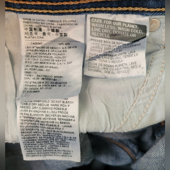 Levi's Women's 529 Curvy Bootcut Jeans Size 14 - Picture 8 of 8